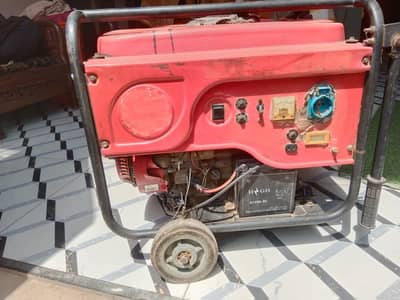 Used Heavy Duty Portable Petrol Generator with Electric Start & Trolle