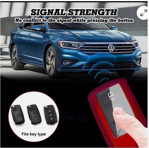 Red Soft TPU Smart Car Remote Key Fob Cover Protective Case Shell Accessories RA4737