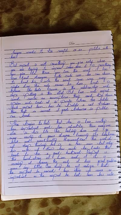 Handwritten Assignments Writing Service