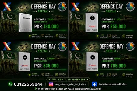Inverex Lithium ion Batteries | Powerwall 2.5kw-24v | Defence Day Deal