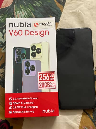 Zte nubia V60 Design brand new mobile only 2 month use