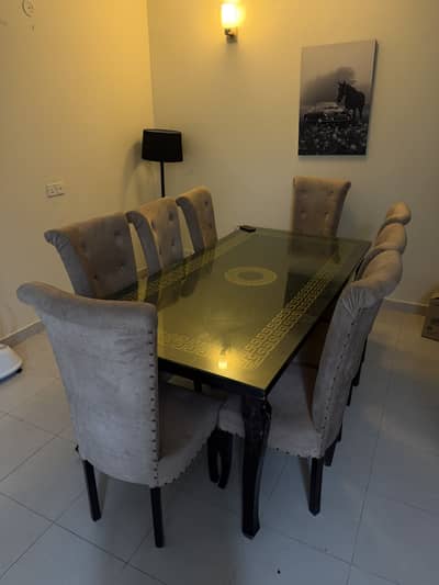 8 seater luxury dining table