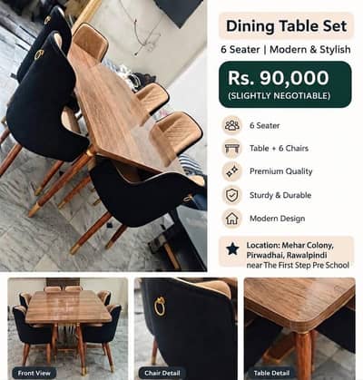 6 Seaters | Modern & Stylish Brand New