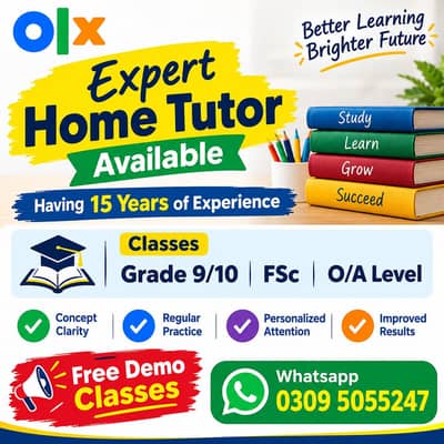 Required Home? , call me today for 9th/10th, GSc, O/ A Level subjects