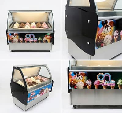 Display Counter Food Display Showcase,Chiller Salad Bar Steel Counter