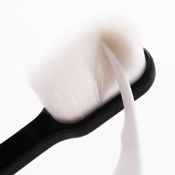 Ultra Fine Soft Toothbrush Nano Bristle Adult Tooth Brush Teeth Deep Cleaning Dental Oral Care Antibacterial Gum Health Hygiene Super Micro Toothbrushes For Sensitive Gums Fiber Thin Hair Whitening Superfine Thick Wave Bristled Cleansing Handle