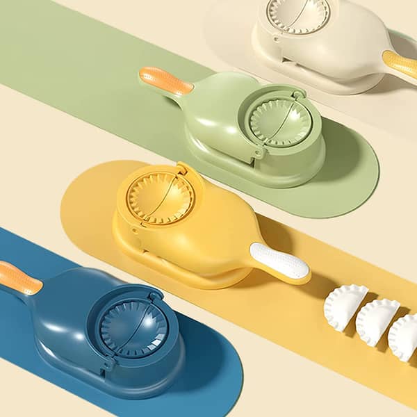 2 In 1 Samosa Maker, Manual Dumpling Maker Mould, Kitchen Dumpling Making Tool, Fast Easy Dumpling Tool Ravioli Mould Wrapper, Baking Pastry Manual Press Maker