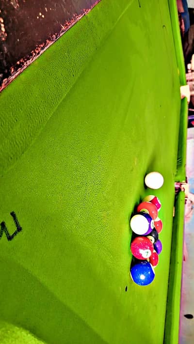 snooker table 3×6 with billards balls