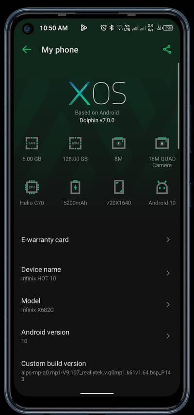infnix hot 10  for sale