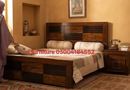Double bed / bed set / wooden bed / bed / Furniture / king size bed
