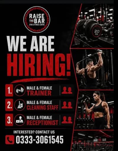 Trainer Helper+ Receptionist