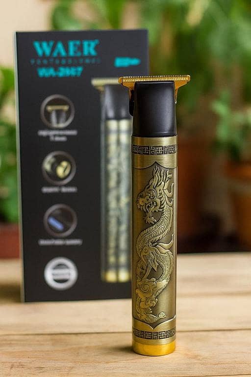 WA-2007 Professional Hair & Beard Trimmer for Men | Rechargeable Cordless Electric Hair Clipper with Stainless Steel Precision Blades Cutting, Beard Styling, Mustache & Low Noise Barber Trimmer with Adjustable | Home & Salon Use