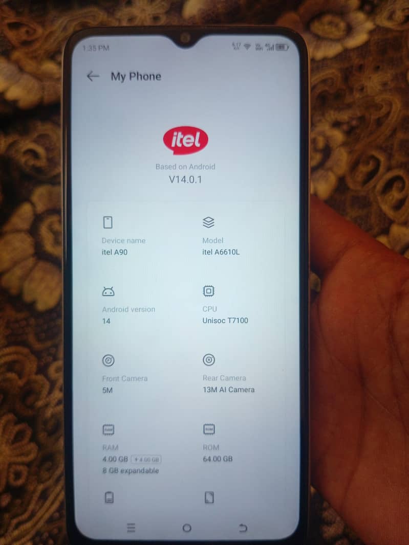 Itel A90 3