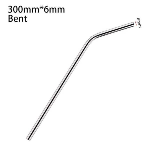 5 Pcs New Straight Bent Stainless Steel Straws Drinking 6mm 8mm Cup Straw Reusable Silver Replacement Straw for Stanley 30oz 40oz Tyeso Cup