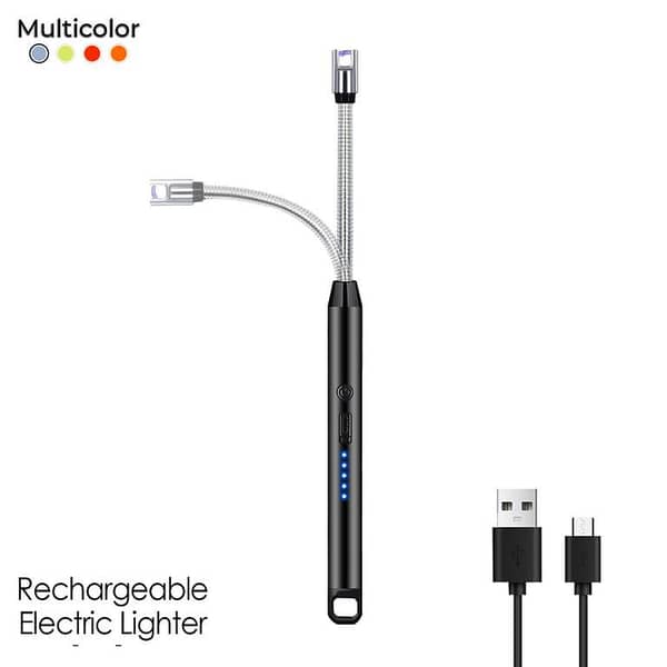 Electric Lighter Arc Windproof Flameless with 360° Flexible Neck USB Type C Rechargeable Flameless Arc Lighter Flexible and Windproof for Candles Hiking Camping Kitchen Fireplaces
