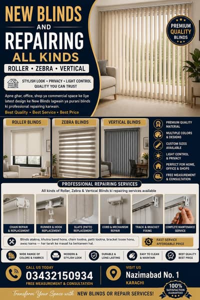 ConsultationNew Blinds & Professional Blind Repair Services