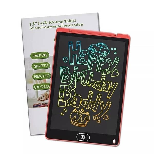 100% Original LCD Writing Tablet 12 Inch Colorful Electronic Writing Drawing Pads Doodle Board for Kids Boys Girls - Multi color board