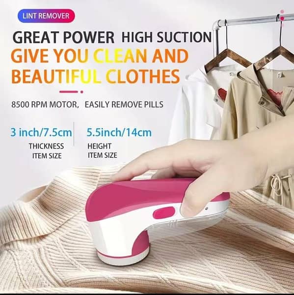 XINGCHAO Electric Lint Remover – Rechargeable & Portable Fabric Shaver for Clothes, Sweaters & Upholstery