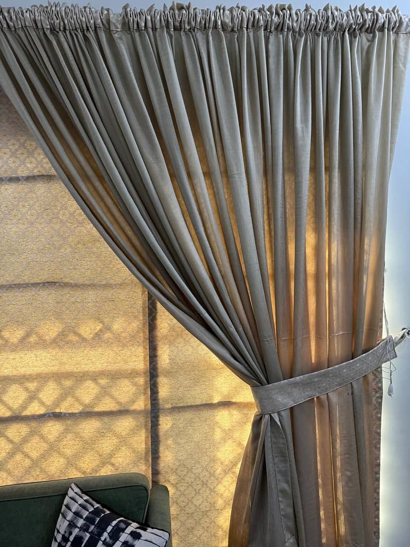 Olive green curtains 1