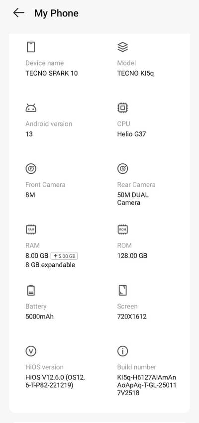 Tecno Spark 10