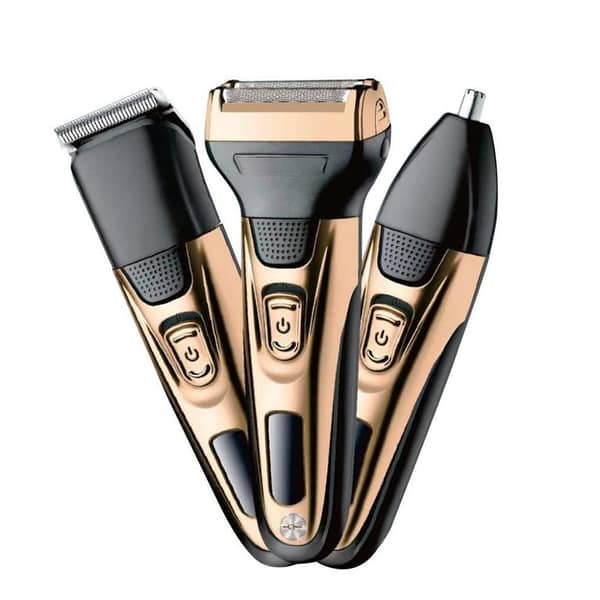 Original 3 In 1 Rechargeable Shaving Machine for Men | Hair Clipper, Beard Trimmer & Electric Shaver | Cordless Grooming Machine for Hair Cutting, Beard Styling, Mustache Trimming & Facial Grooming | Portable Men's Hair Removal Machine