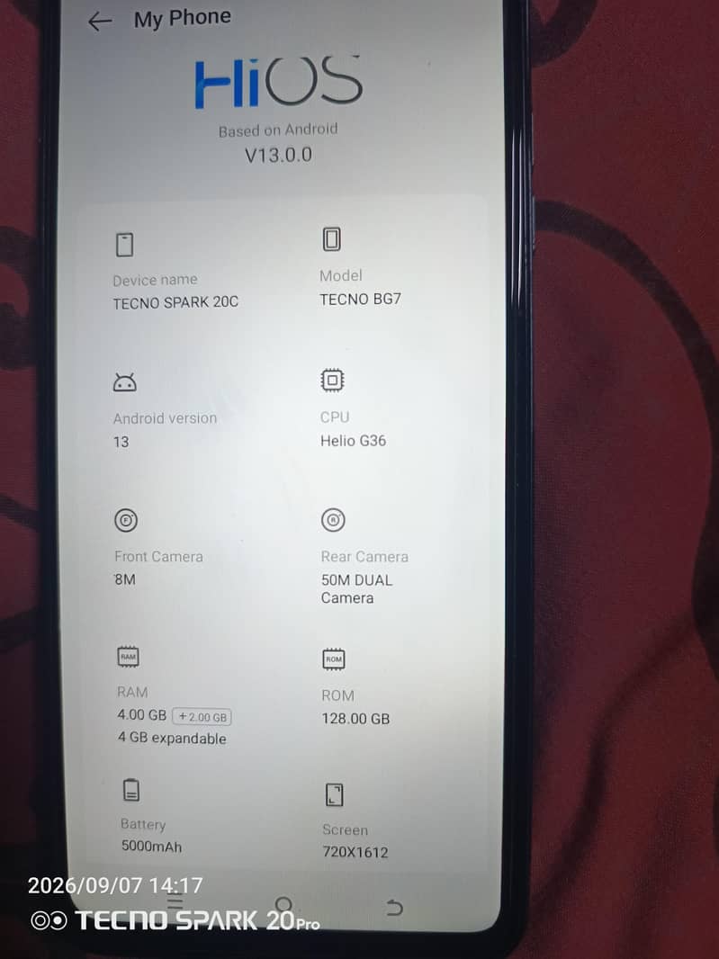 Tecno Spark 20C 3