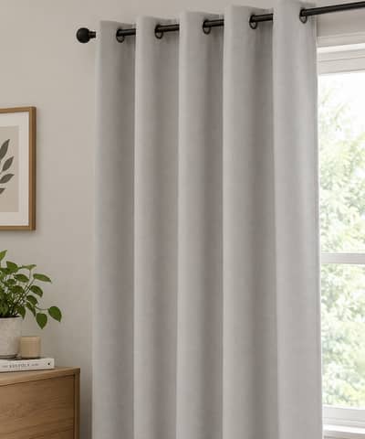 Premium Plain Curtains – Single Piece