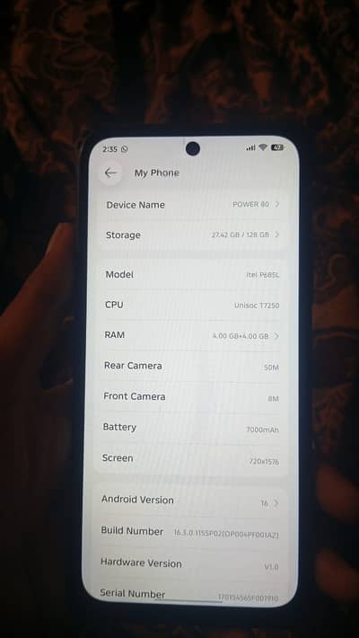 Itel Power 80 – Excellent Condition – For Sale