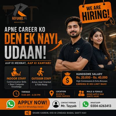 Required Male or Femal Staff