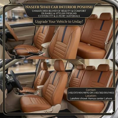 Leather rexin Floor Mat / Seat Poshish / Steering Cover