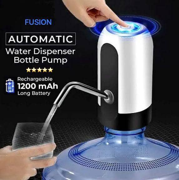 Electric Automatic Water Dispenser Pump Best Mini Drinking Water Bottled Pump Rechargeable Water Pump Automatic Drinking Water Dispenser, USB Wireless Smart Water Pump Dispenser Bottle Portable Beverage Suction Automatic Suction Pump for Home Travel