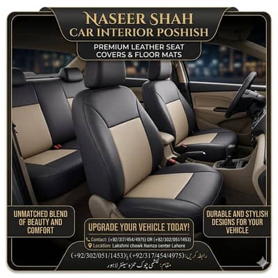 Leather rexin Car Interior / Seat Poshish/ Custom Hand made Stiched