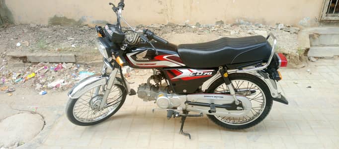 Honda CD 70 Karachi number 2025