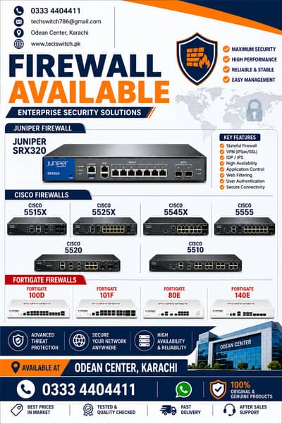 Firewall Solutions | Juniper, Cisco & Fortigate Firewalls | Enterprise