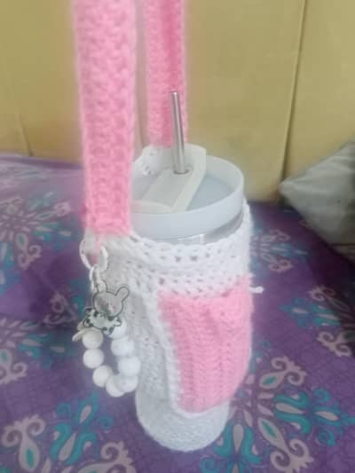 stanley cover with crochet