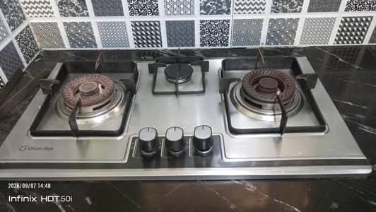 Glam Gas 3 Burner Stove
