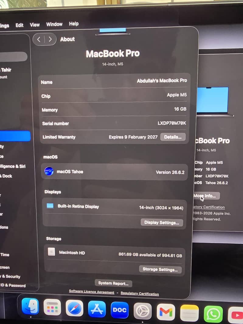 Macbook pro M5 3