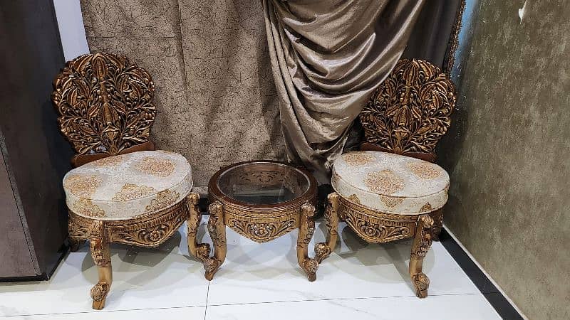 7 seats sofa and chairs with centre table 1