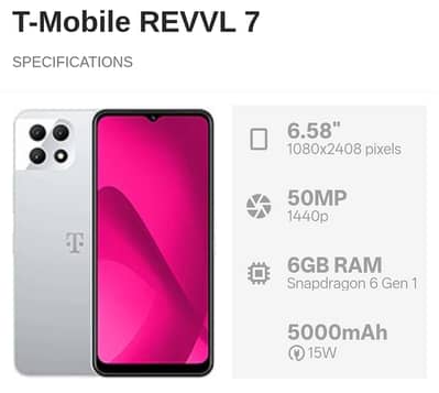 T mobile reval 7 6 /128 60 fps stable gaming full ok no/03078815258