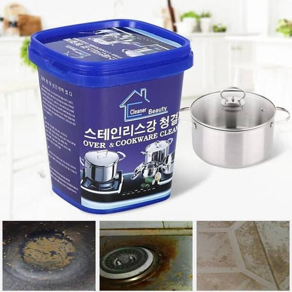 100% Orignal imported Cookware Cleaner Kitchen Wash Paste Household Stainless Steel Cleaning Paste (ZM Collection)