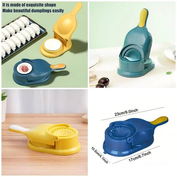 Dumpling Samosa maker, 2-in-1 Manual Dumpling Maker Mould, Manual Press, Kitchen Dumpling Making Tool(ZM Collection)