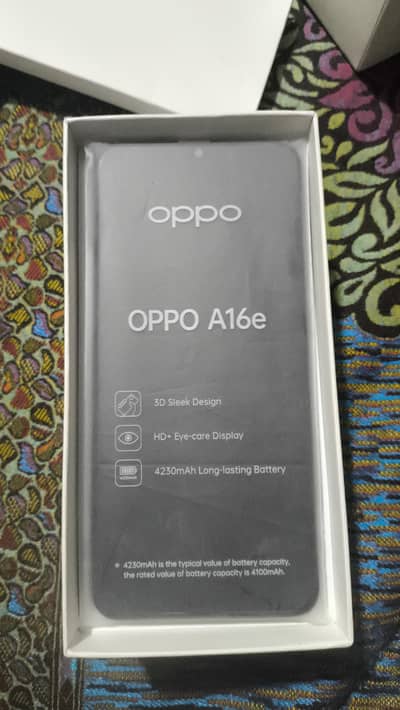 OPPO A16e For Sale Genuine Box And Device Never Repair Urgent Sale