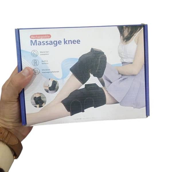 Portable Electric Knee Massager for Pain Relief with Heat, Vibration, and Compression – Rechargeable Joint Wrap for All