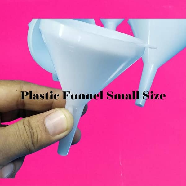Plastic Funnel Small Size for Liquid, Water, Oil, and Fluid Filling - Perfect for Bottles, Discrete Items, Fuel, and Engine Oil Refilling - Compact and Convenient Tool for Household and Automotive Use | SUPER ALL IN ONE