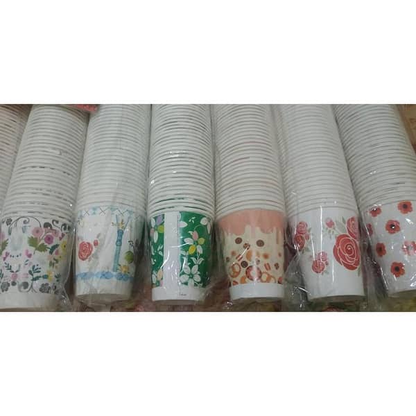 Disposable paper glass/Cup , (180 ml/6oz) pack of 25 glass