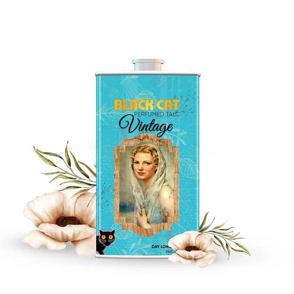 Black Cat Vintage (70g) Talcum Powder