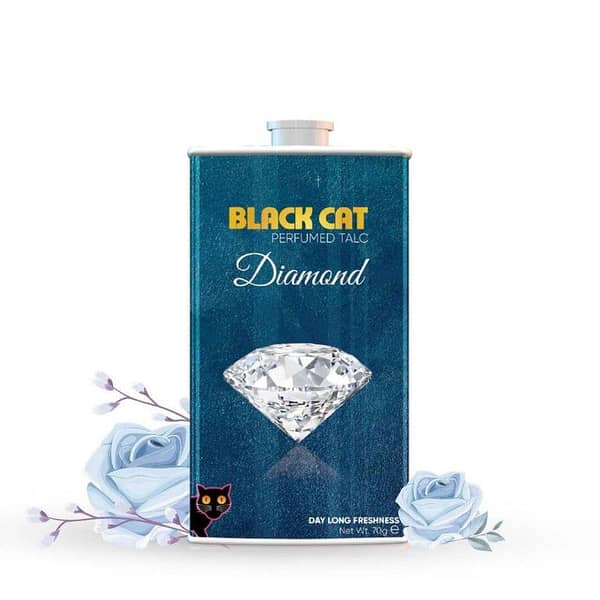 Black Cat Diamond (70g) Talcum Powder