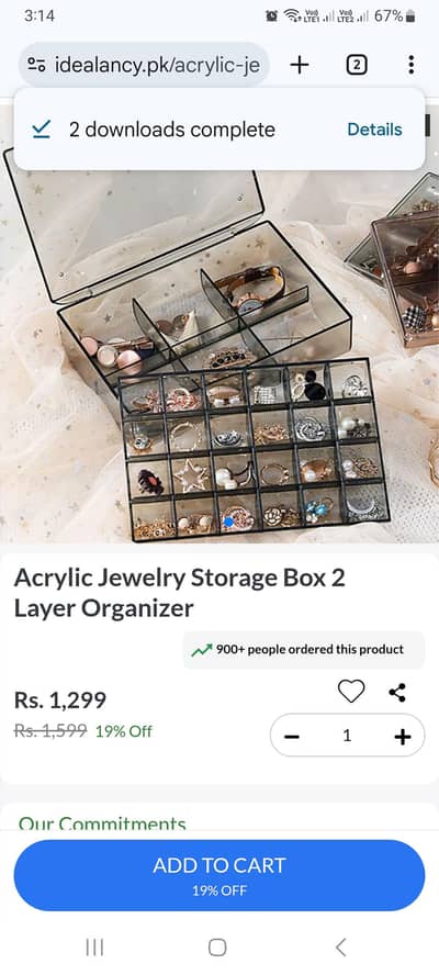 Acrylic Jewelery box