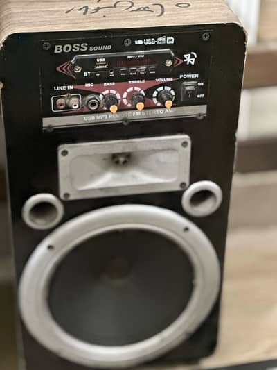 BOSS Sound Powerful Woofer | Bluetooth + USB + FM | Home Speaker 