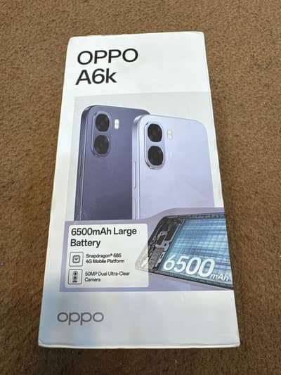 OPPO A6k 8/128 New Abi on be Nai kiya